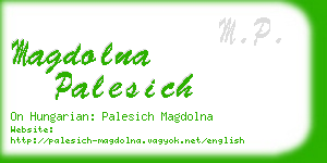 magdolna palesich business card